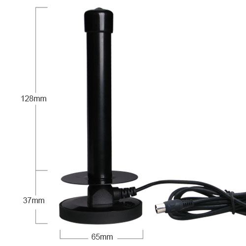 Antenna TV August DTA600 | Interna/esterna Per DVB-T/T2 | VHF UHF | 8 DBi | Cavo 5 M | Telescopica