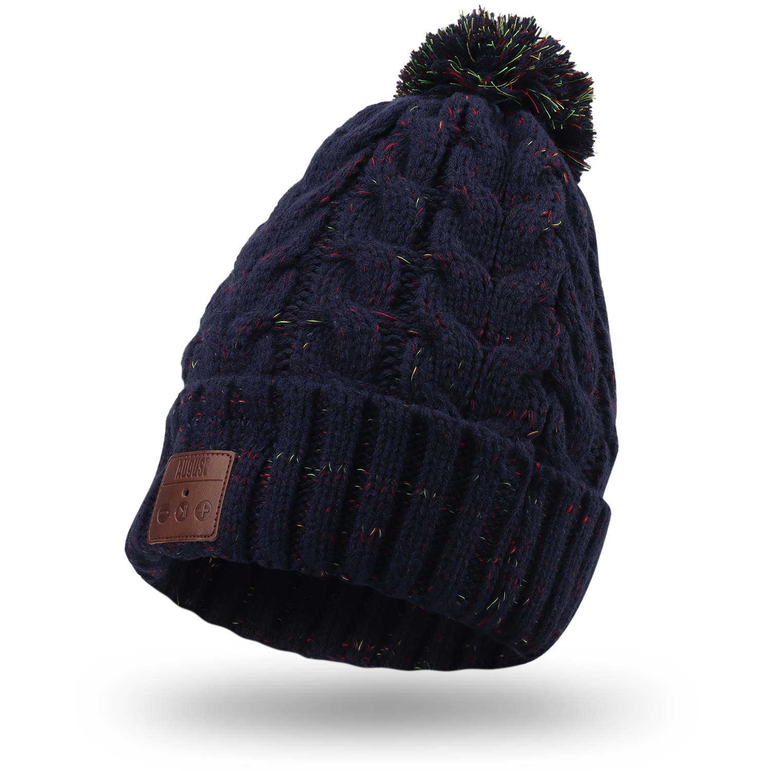 August EPA30 Gorro Bluetooth Beanie de Invierno con Auriculares Bluetooth Estéreo, Micrófono, Sistema Manos Libres y Batería Interna Recargable Compatible con Teléfonos Móviles y Tabletas